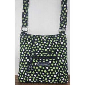 Vera Bradley Hipster Crossbody Lucky Dots Handbag Multicolor- Flaw